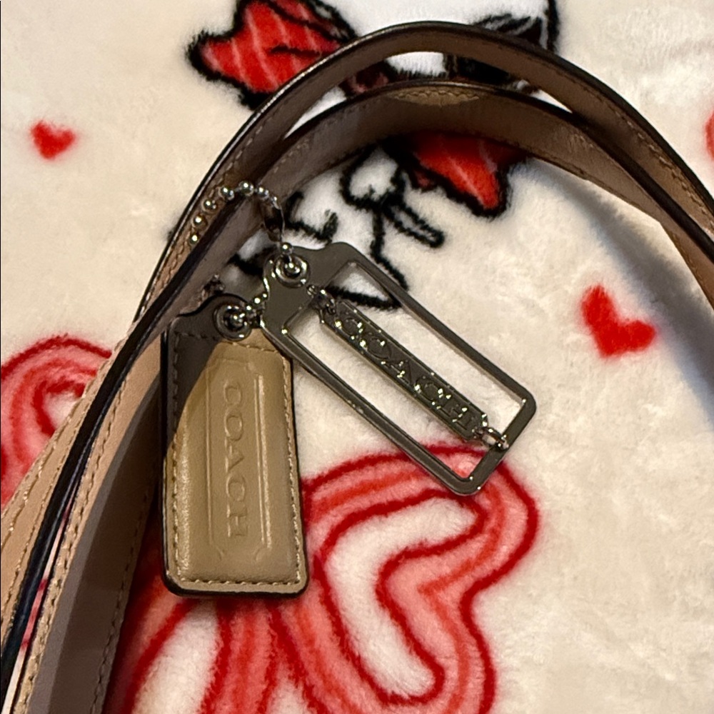 Coach Saffiano Leather Tote small preowned - Picture 2 of 16